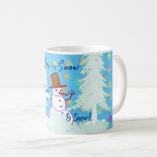 Caneca De Café 11 Oz. Café Divertido Snowman Latino de Bebida Que