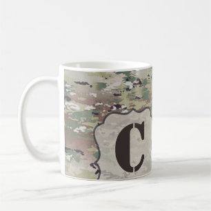 Caneca De Café 11 Oz. Camoflauda Uniforme OCP Camo do Exército de