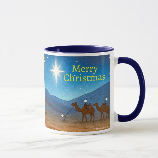 Caneca de Café 11 oz Holy Night Selfie Natal (Direita)