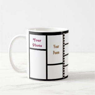 Caneca De Café 11oz grade feita sob encomenda 4 suas fotos &