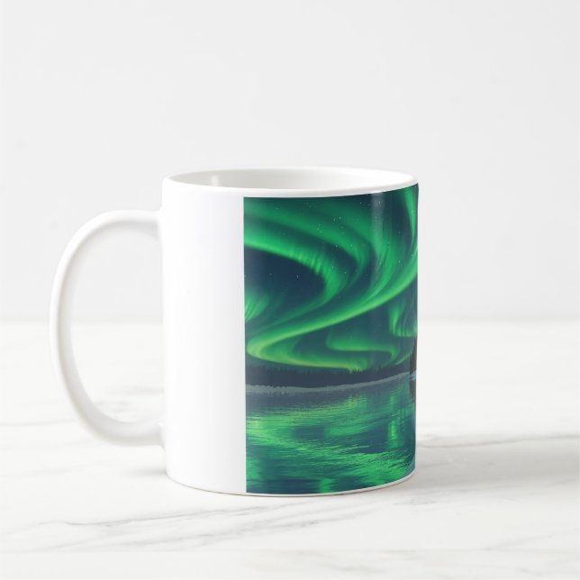 Caneca De Café 11oz mug with "Winter Lights (2025)" image (Esquerda)