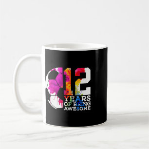 Caneca De Café 12 Anos Sendo Incrível Futebol 12º Aniversário 