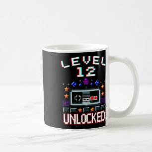 Caneca De Café 12 Birthday Boy Nível 12 Vídeo Engraçado Desbloque