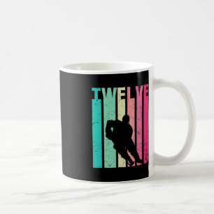 Caneca De Café 12 Birthday Retro Hockey Amantes De 12 Anos