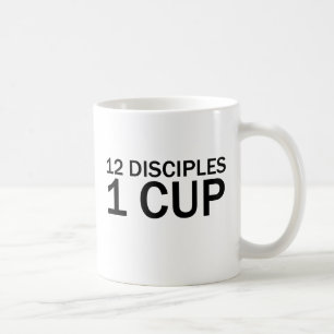 Caneca De Café 12 DISCÍPULOS, 1 COPO Camiseta engraçada da Última