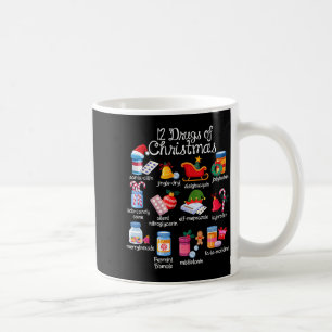 Caneca De Café 12 Drogas Do Natal Farmacêutico Técnico Pharma