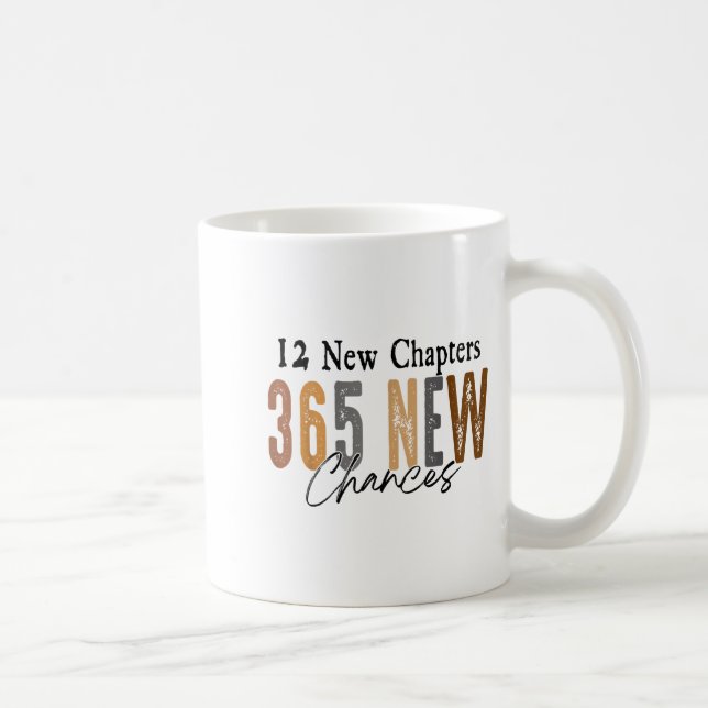 Caneca De Café 12 New Chapters 365 New Chances Family  (Direita)