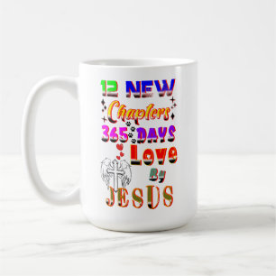 Caneca De Café 12 Novos Capítulos 365 Dias de Amor por Jesus