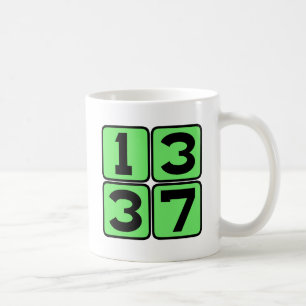 Caneca De Café 1337 Leet Leettalk Eleet Internet Meme Slang