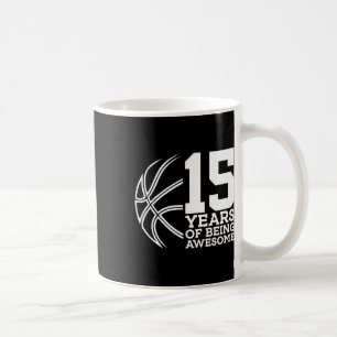 Caneca De Café 15 Anos De Aniversário De Bysketbyll 15