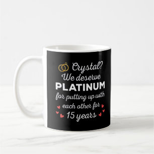 Caneca De Café 15 Casamento I - Casal Engraçado Cristal