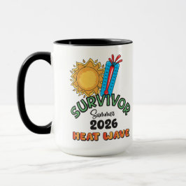 Caneca de Café 15 oz Onda de Calor Verão 26