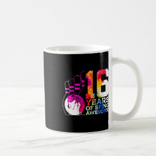 Caneca De Café 16 Anos De Boliches Incríveis 16.O Aniversário