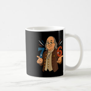 Caneca De Café 1776 Engraçado Benjamin Ben Franklin Meme Seis Set