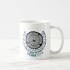 Caneca De Café 17:7 de Jeremiah - 8 anéis de árvore