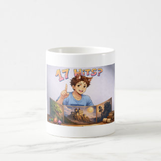 Caneca De Café 17 HITS? Funny RPG Anime T-Shirt | Dungeon Master 