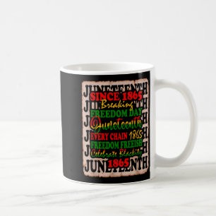 Caneca De Café 1865 dia da liberdade juneteenth celebra blackity