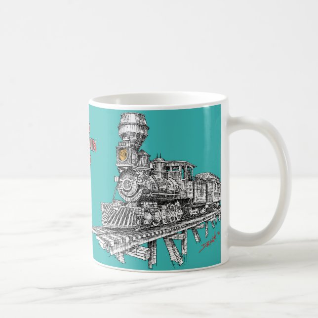 Caneca De Café 1880 Baldwin 2-8-0 (Direita)