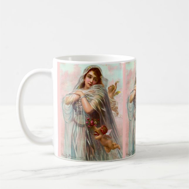 Caneca De Café 1891 Edouard Bisson The Fiancée (Esquerda)