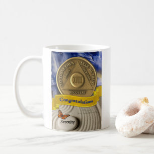Caneca De Café 18 anos NOME PERSONALIZADO Aniversário Serenidade
