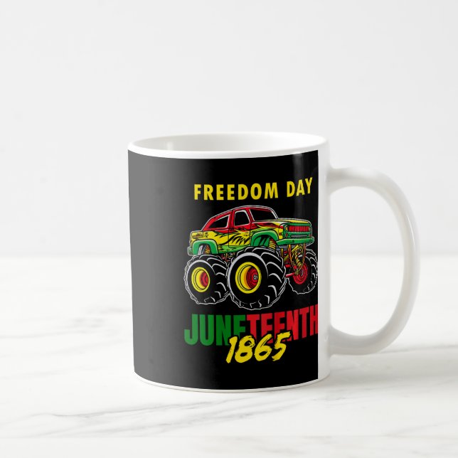 Caneca De Café 18 de junho de 1865 Black History Boys Tee Monster (Direita)