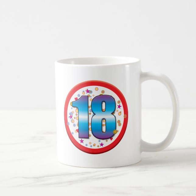 Caneca De Café 18o Aniversário v2 (Direita)