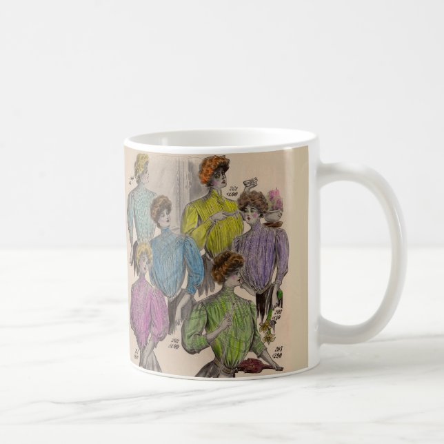 Caneca De Café 1908 Gimbels damas blusas blusas no. 1 (Direita)