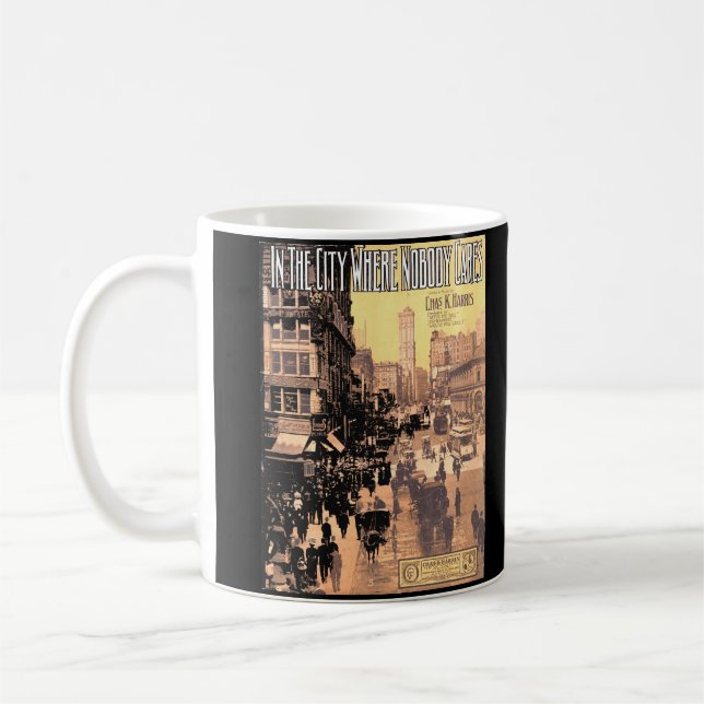 Caneca De Café 1910 Na cidade onde ninguém se dedica à partitura (Esquerda)