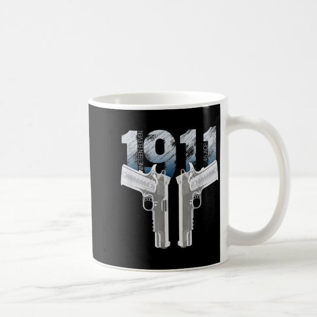 Caneca De Café 1911 Handgun Pro Gun 2nd Amendment Gift  (Direita)