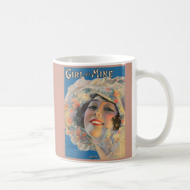 Caneca De Café 1917 cobrir de música para a Moça das Minas (Direita)