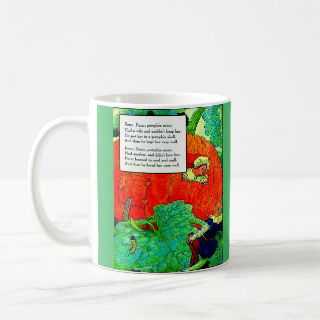 Caneca De Café 1920 Madre Goose - Peter Pumpkin Eater (Esquerda)