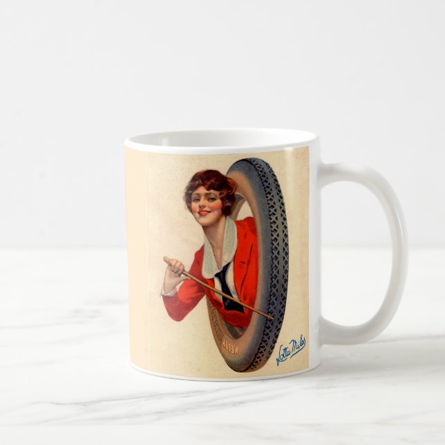 Caneca De Café 1928 Kelly-Springfields Tire mascot Lotta Miles (Direita)