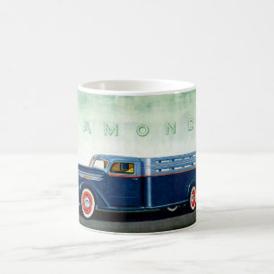 Caneca De Café 1937 caminhão azul Diamond T