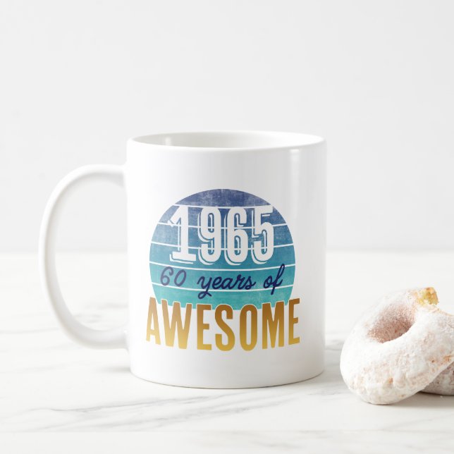 Caneca De Café 1965 50 anos de incrível (Com Donut)