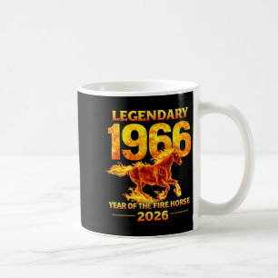 Caneca De Café 1966 Ano Cavalo de Fogo 60º Design