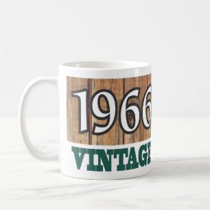 Caneca De Café 1966 Ano de Nascimento - Celebração de Aniversá