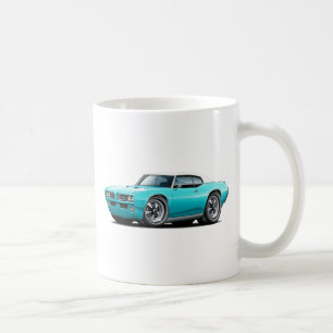 Caneca De Café 1968-69 carro superior Turquesa-Branco de GTO