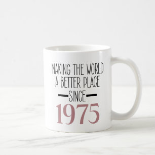 Caneca De Café 1975 Aniversário 50 anos Mulheres presentes Café