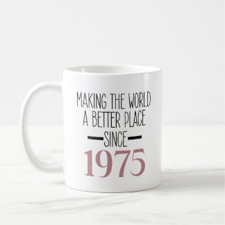 Caneca De Café 1975 Aniversário dos 50 anos Mulheres presentes