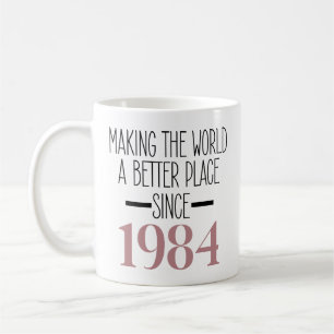 Caneca De Café 1984 Aniversário dos 40 anos Mulheres presentes