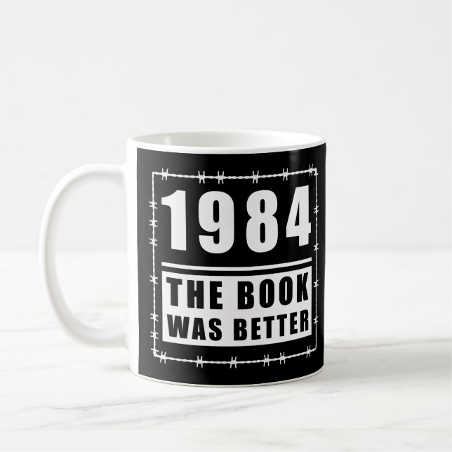 Caneca De Café 1984 O Livro Era Melhor (Esquerda)