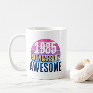 Caneca De Café 1985 Quarenta anos de incrível