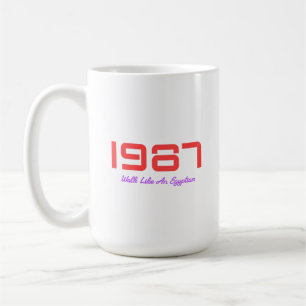 Caneca De Café 1987 Música do Ano, Ande Como um Egípcio