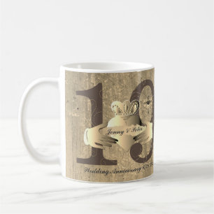 Caneca De Café 19 anos Bronzy Claddagh Ring Flask