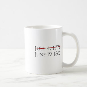 Caneca De Café 19 de junho Dia da Liberdade
