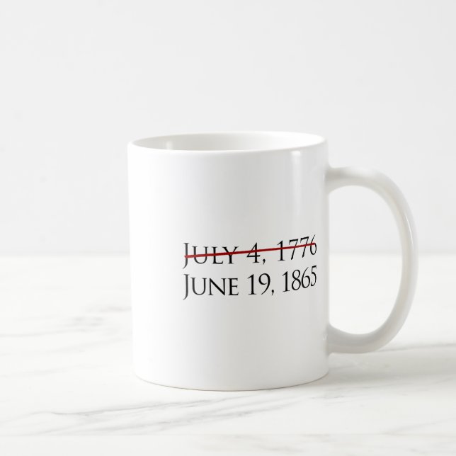 Caneca De Café 19 de junho Dia da Liberdade (Direita)