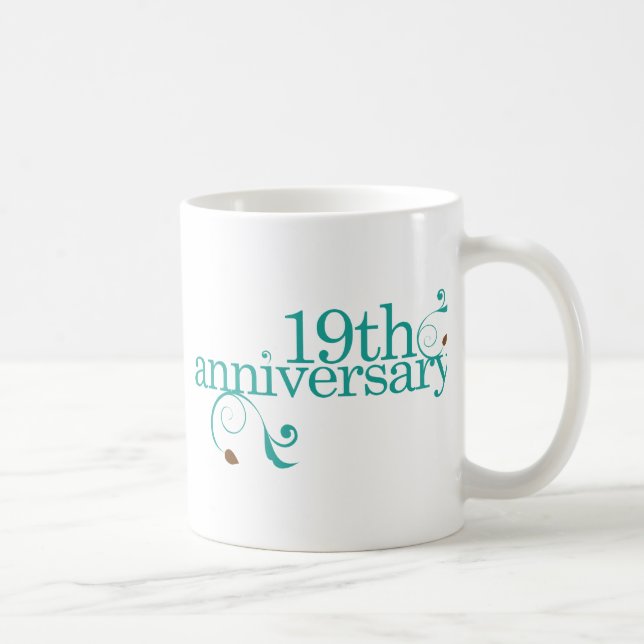Caneca De Café 19o Aniversário (Direita)