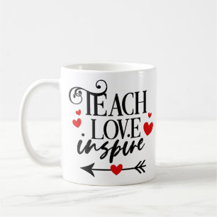 Caneca De Café 1/2 Ensinar Amor inspira professores de jardim de