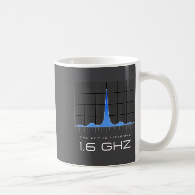 Caneca De Café 1.6 Ghz Signal Unexplained Energy Data Mystery Fre (Direita)