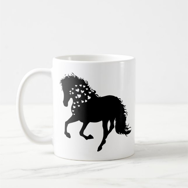 Caneca De Café 1- Camisa De Cavalo, Teto De Rato De Cavalo, Caval (Esquerda)